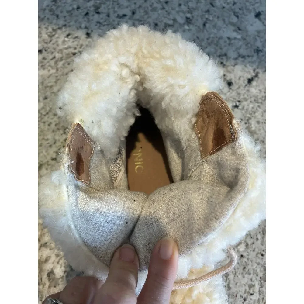 Vionic Women’s Size 8 Oak Lac-up Ankle Boots Splendid Suede Fur Sand Color - Picture 8 of 9